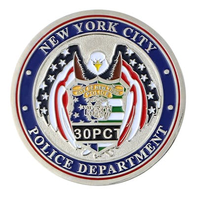 NYPD Stickman Challenge Coin